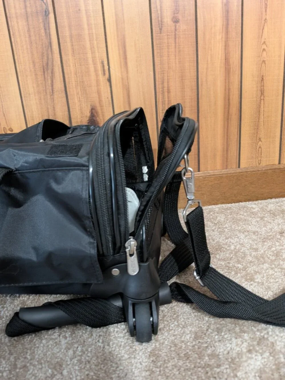 Shepra TSA Approved Dog Carrier with Wheels- up to 30 lbs